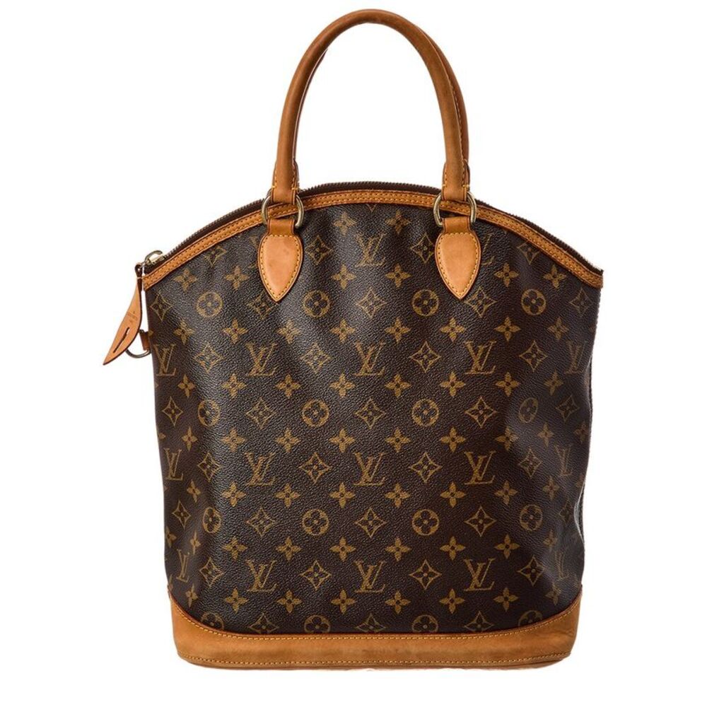 Louis Vuitton Brown Monogram Canvas Lockit Vertical Bag (Authentic Pre-Loved)